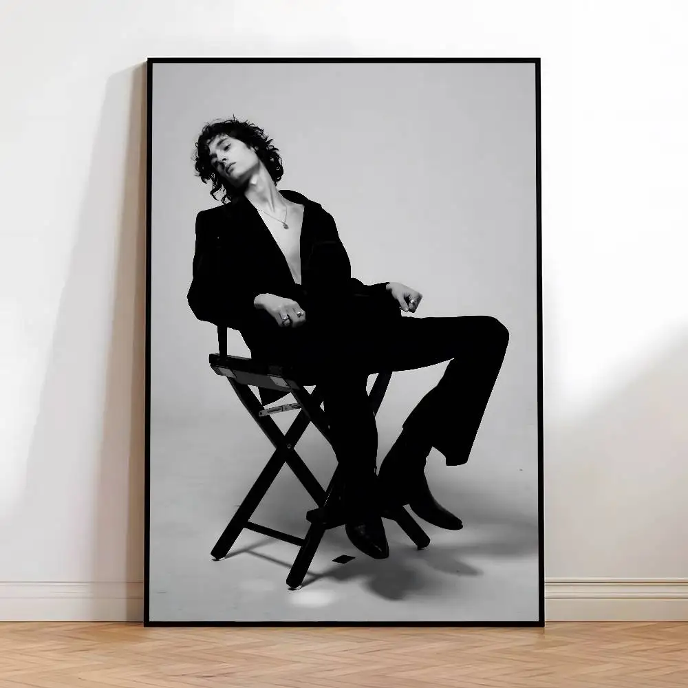Plakat Sombr - portret wokalisty Niebieski