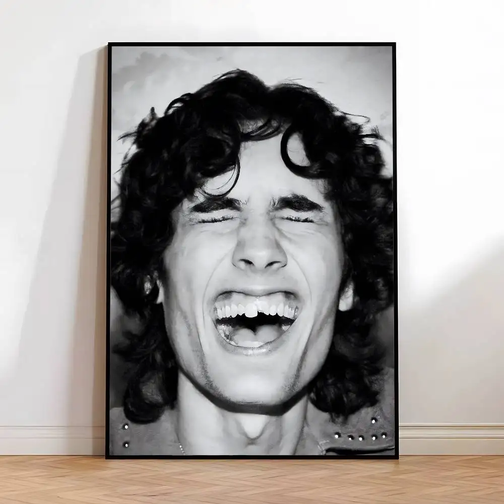 Plakat Sombr - portret wokalisty Srebrny