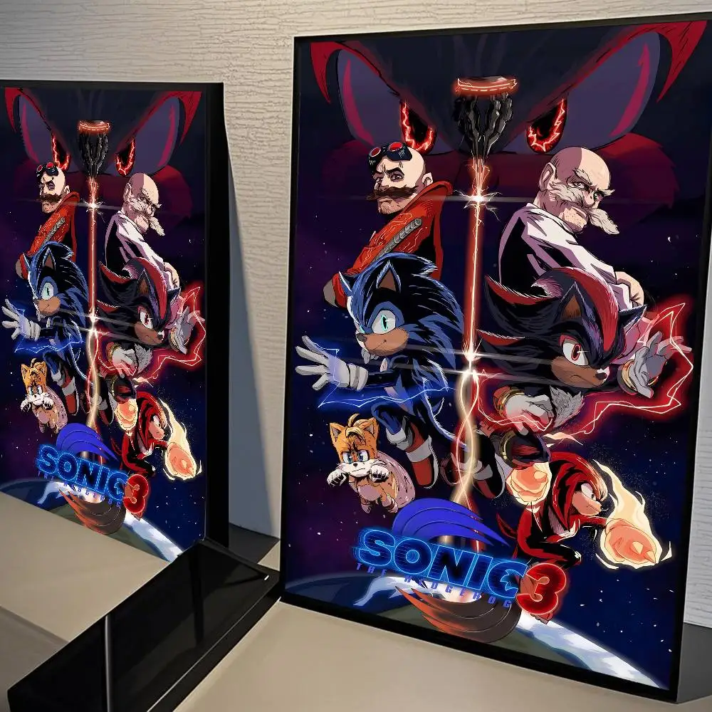 Plakat Sonic - klasyczna grafika filmowa Wzór 2