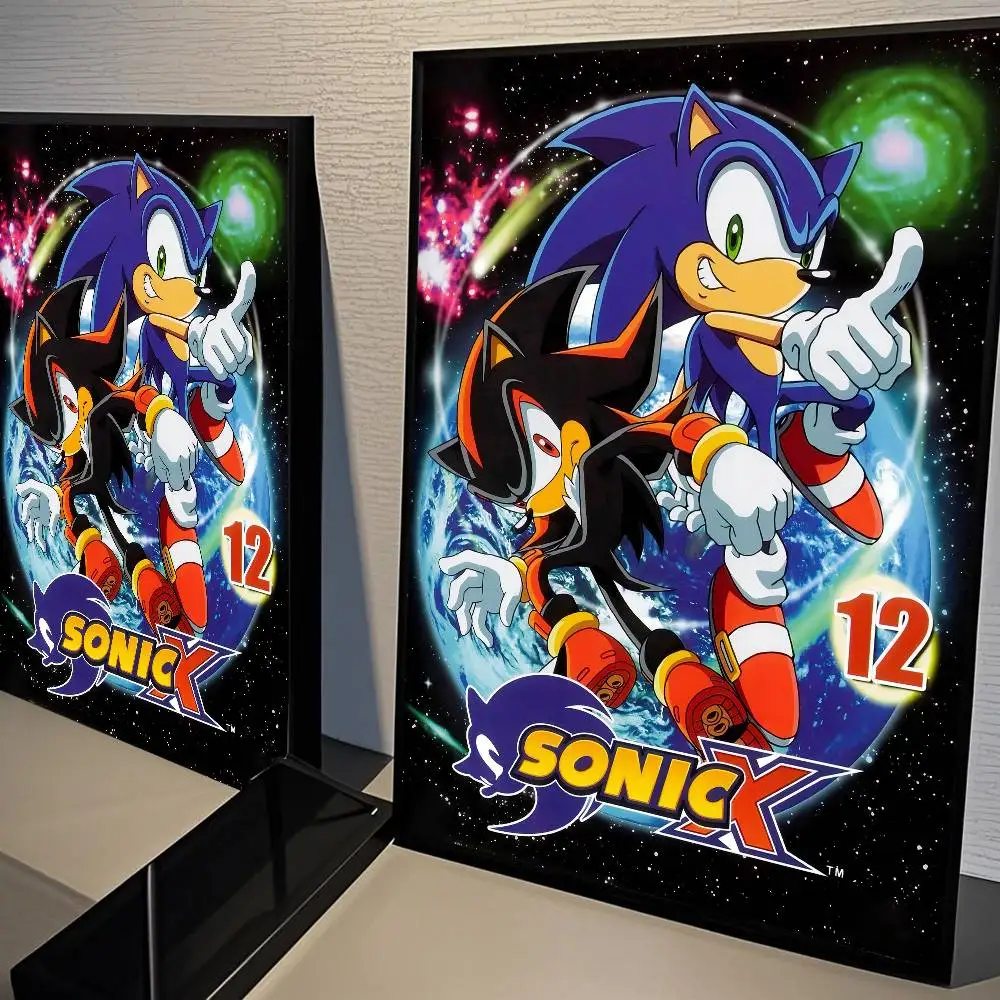 Plakat Sonic - klasyczna grafika filmowa Wzór 4