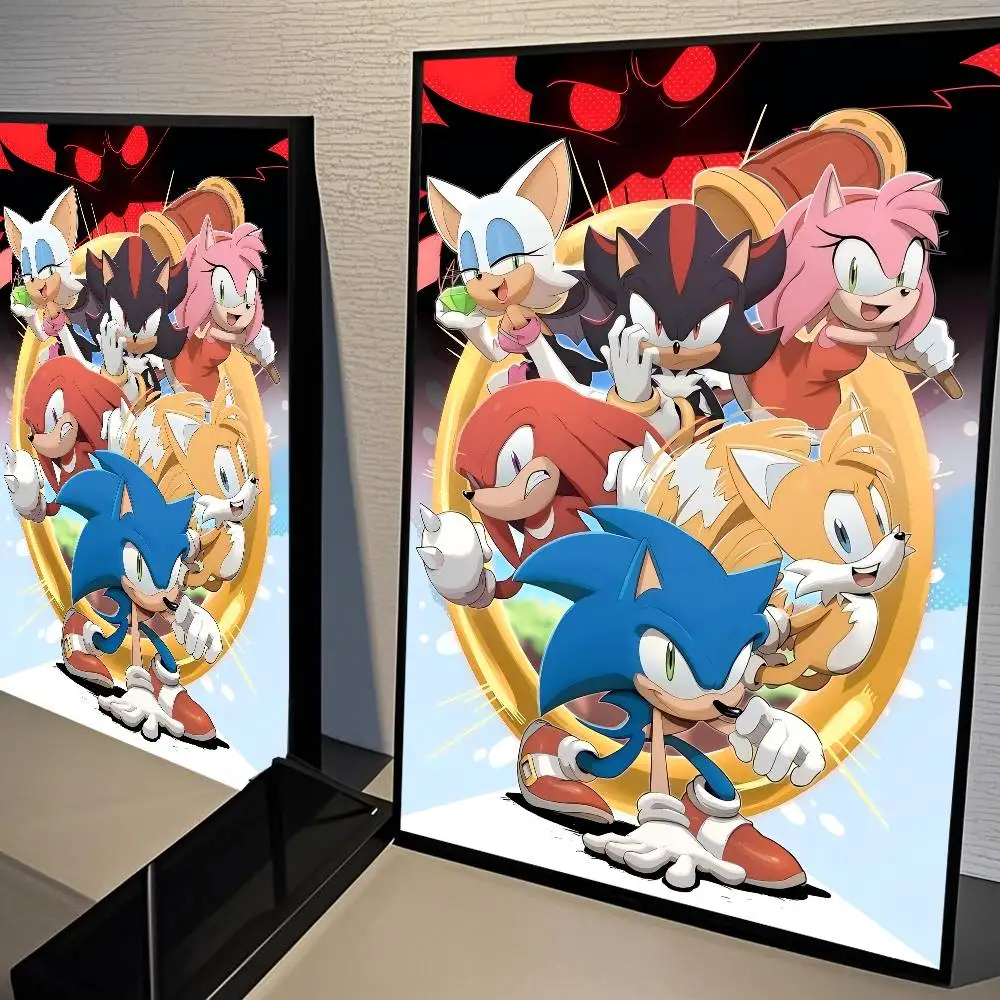 Plakat Sonic - klasyczna grafika filmowa Wzór 5
