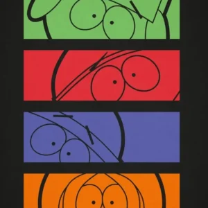 Plakat z bohaterami South Park Wzór 1