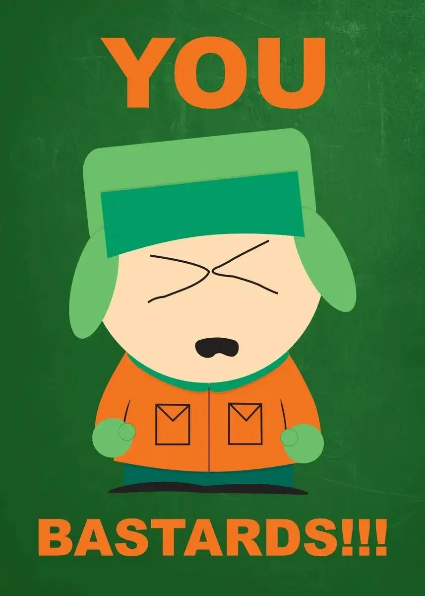 Plakat z bohaterami South Park Wzór 9