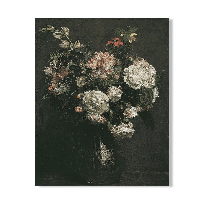 Plakat sowa - nastrojowy dark academia z motylami Wzór 1