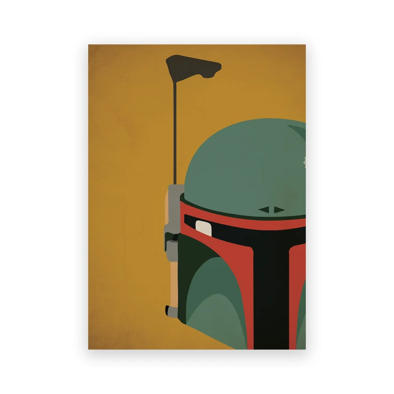 Plakat Space Wars - kosmiczny hełm Biały