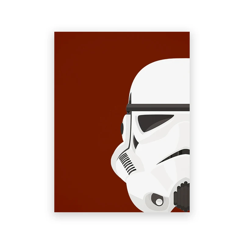 Plakat Space Wars - kosmiczny hełm żółty