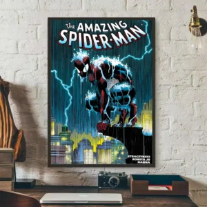 Plakat Spider-Man samoprzylepny na ścianę Black12
