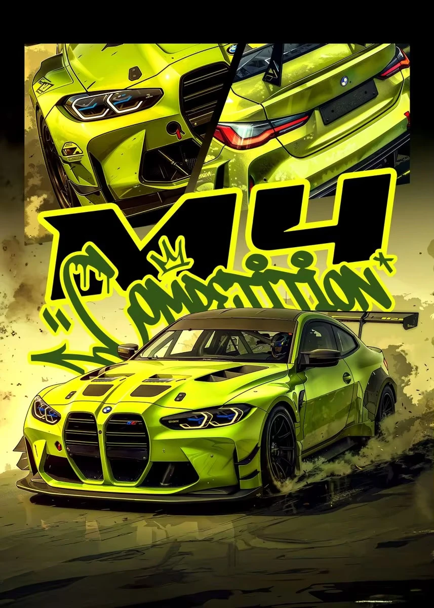 Plakat sportowe auta Miata, Supra i E36 Jasnoszary