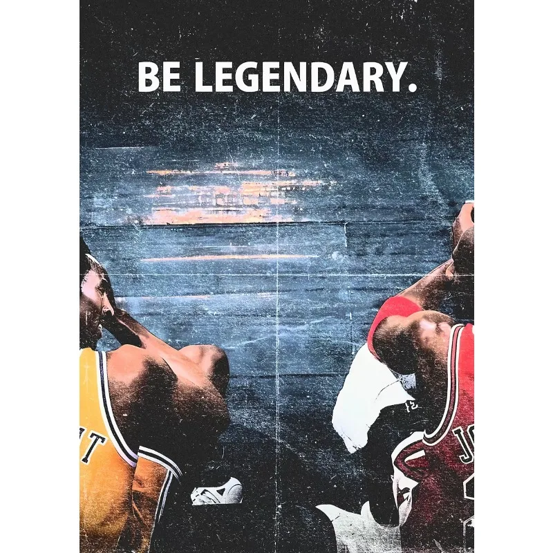 Sportowiec i cytaty motywacyjne - plakat retro Wzór 5