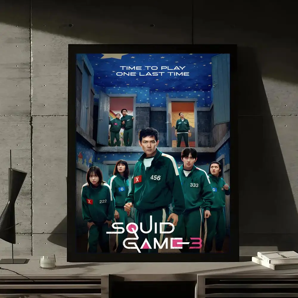 Plakat Squid Game Czarny7