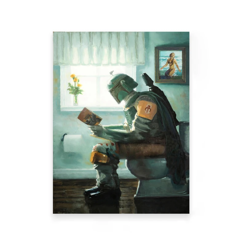 Plakat Star Wars do łazienki - zabawny Darth Vader Wzór 2