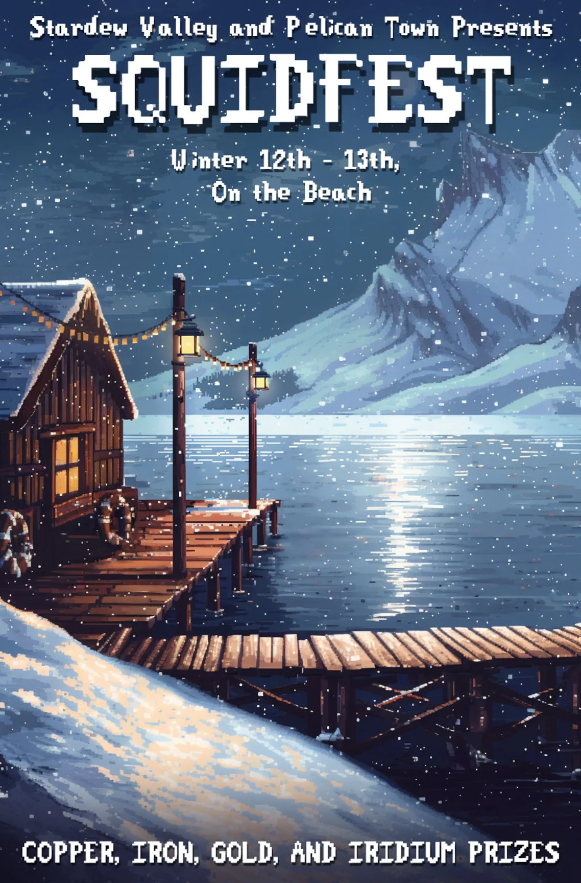 Plakat Stardew Valley zimowy las Nn 10