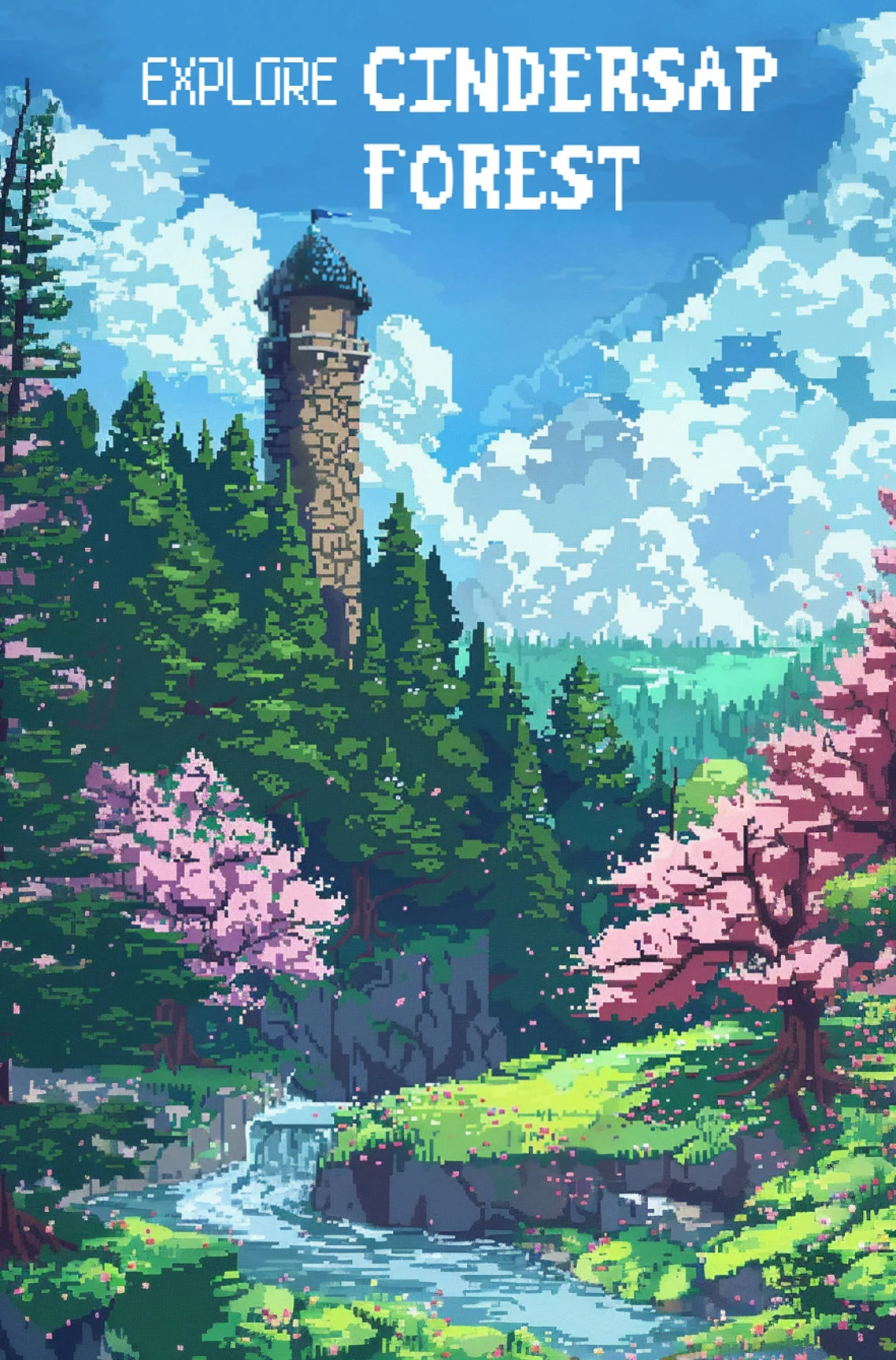 Plakat Stardew Valley zimowy las Nn 11