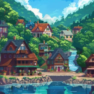 Plakat Stardew Valley zimowy las Nn 15