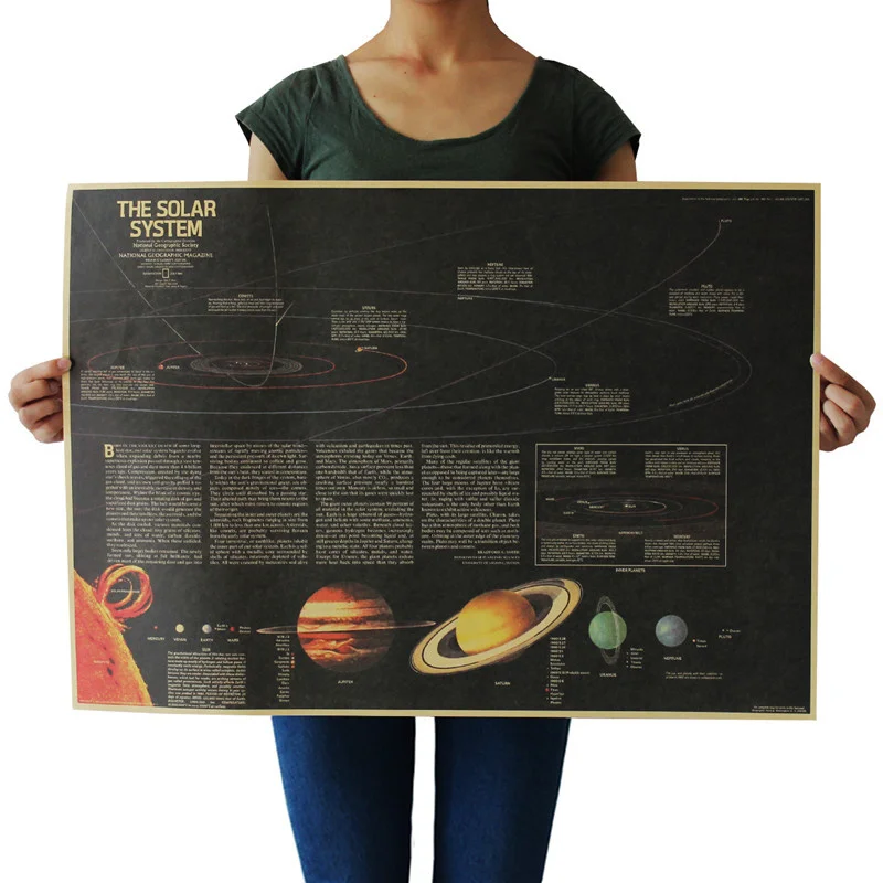 Plakat stare mapy świata - vintage na papierze kraft Szampan