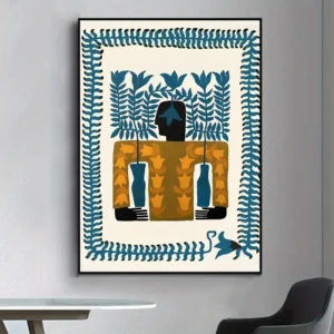 Starożytny Egipt - plakat retro Wzór 1