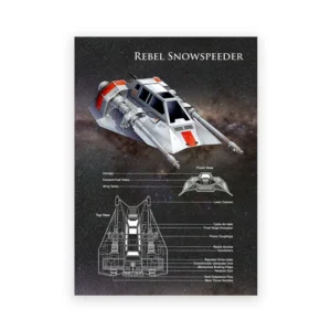 Plakat statki kosmiczne science fiction Wzór 1