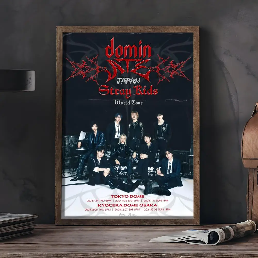 Plakat Stray Kids K-pop – estetyczna grafika anime Czarny5