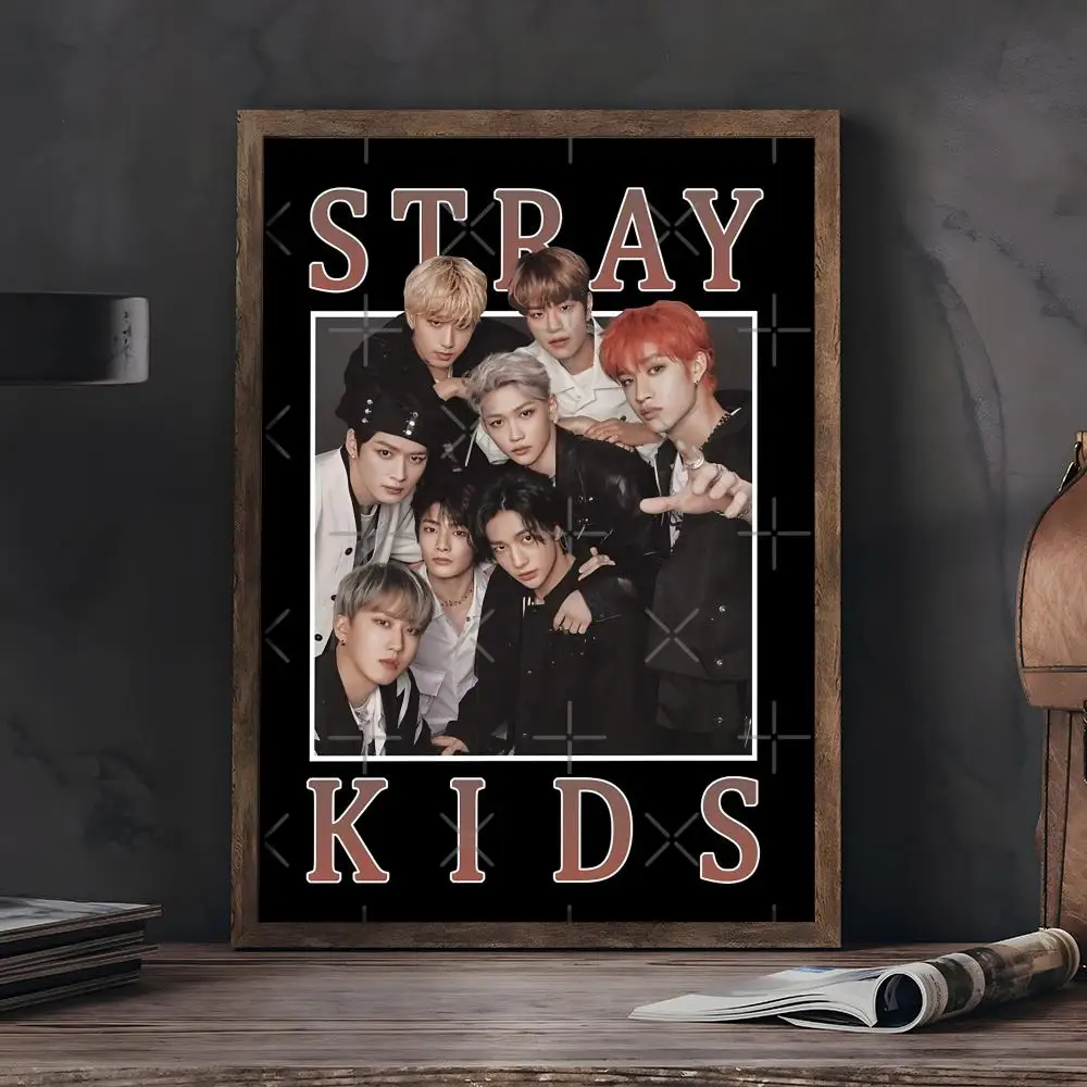 Plakat Stray Kids K-pop - estetyczna grafika anime Czarny11