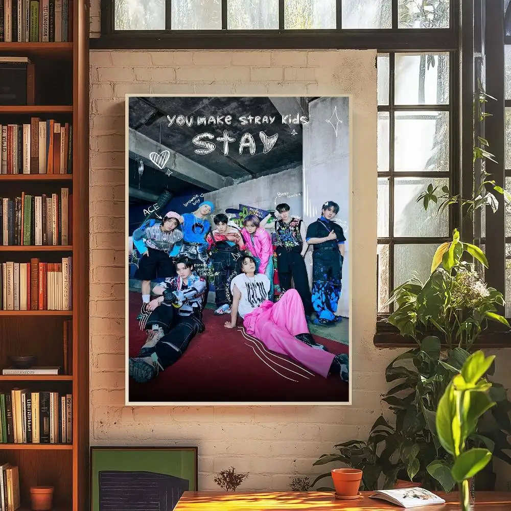 Plakat Stray Kids - K-pop retro Wzór 8