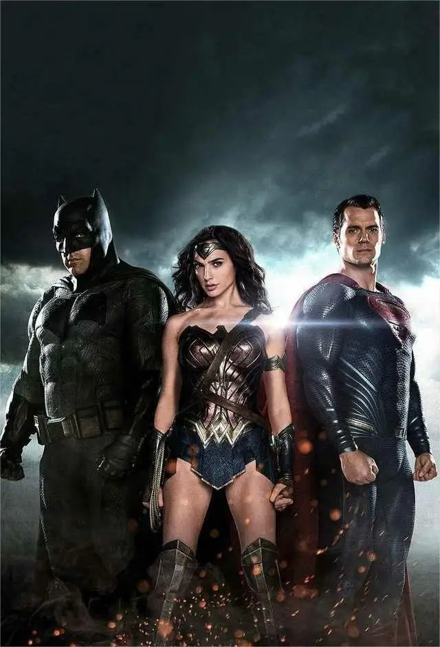 Superman i Batman - plakat Liga Sprawiedliwości DC Czerwony