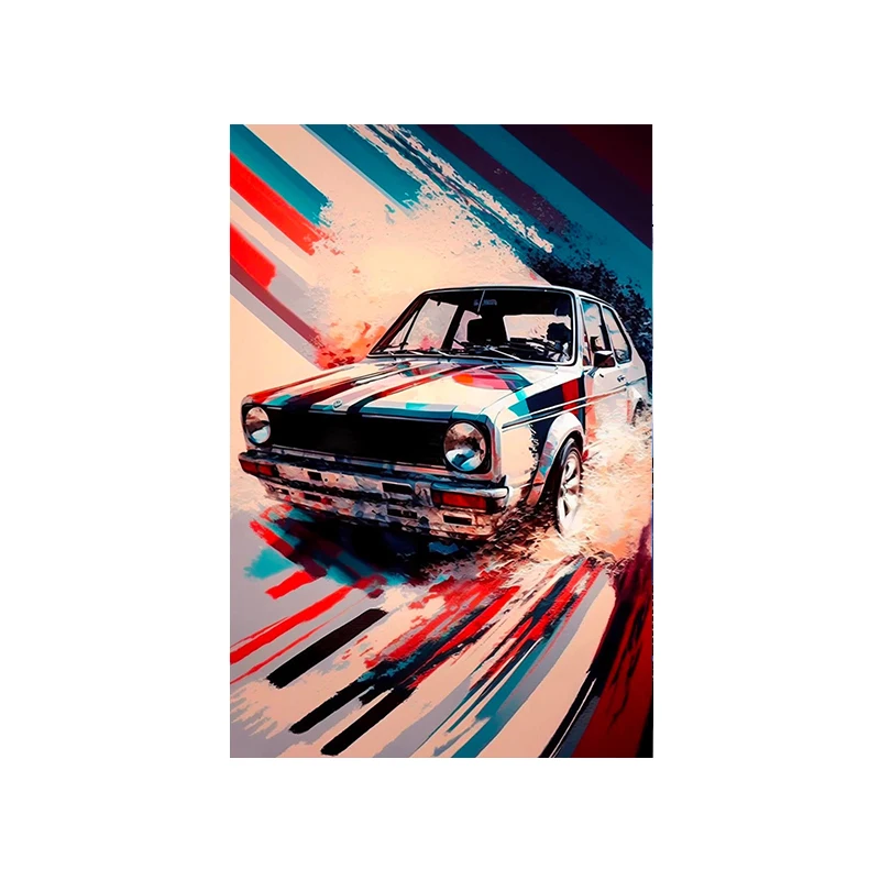 Plakat supersamochód graffiti abstrakcja Wzór 3
