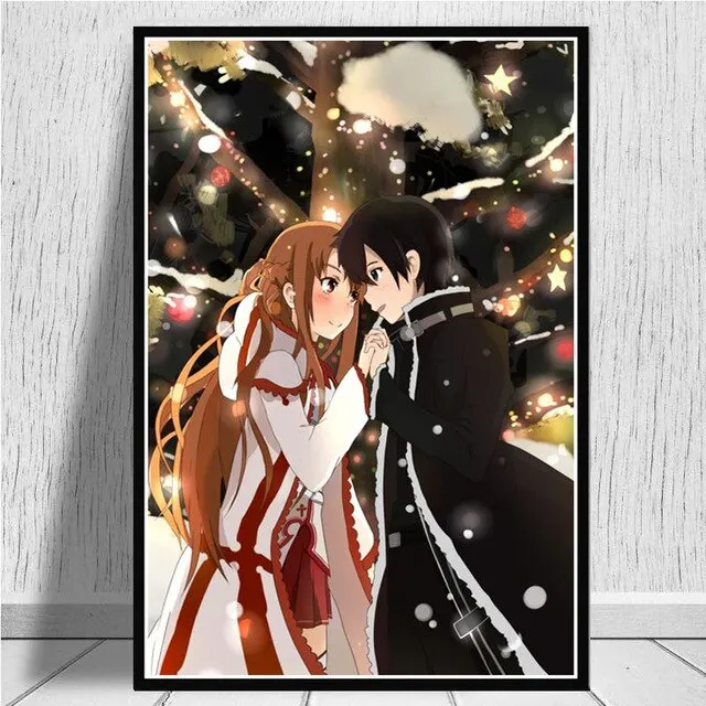 Plakat Sword Art Online - Kirito i Asuna Wzór 2