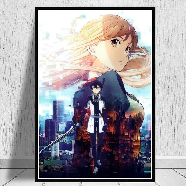 Plakat Sword Art Online - Kirito i Asuna Wzór 3