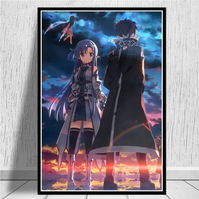 Plakat Sword Art Online - Kirito i Asuna Wzór 5