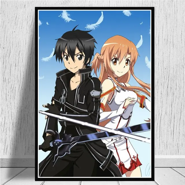 Plakat Sword Art Online - Kirito i Asuna Wzór 6