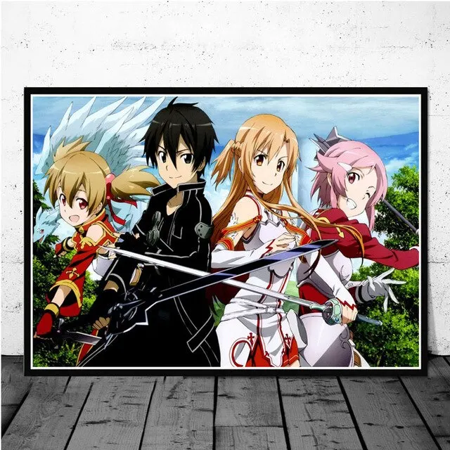 Plakat Sword Art Online - Kirito i Asuna Wzór 7