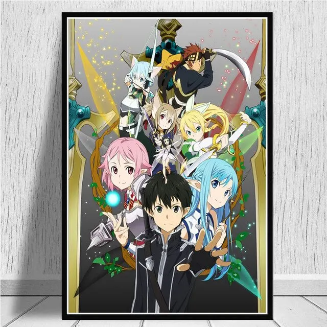 Plakat Sword Art Online - Kirito i Asuna Wzór 8