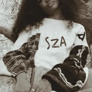 Plakat SZA - portret wokalistki, album SOS Wzór 1