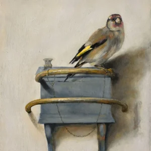 Plakat szczygieł Carel Fabritius reprodukcja Wzór 1