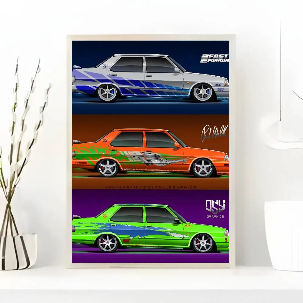Plakat z filmu Szybcy i wściekli Wzór 4