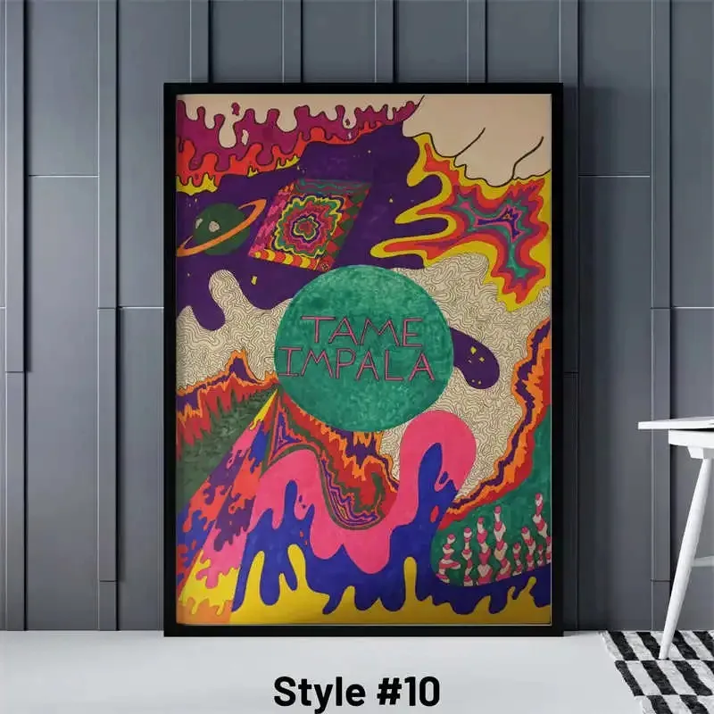 Tame Impala – plakat muzyczny Wzór 10