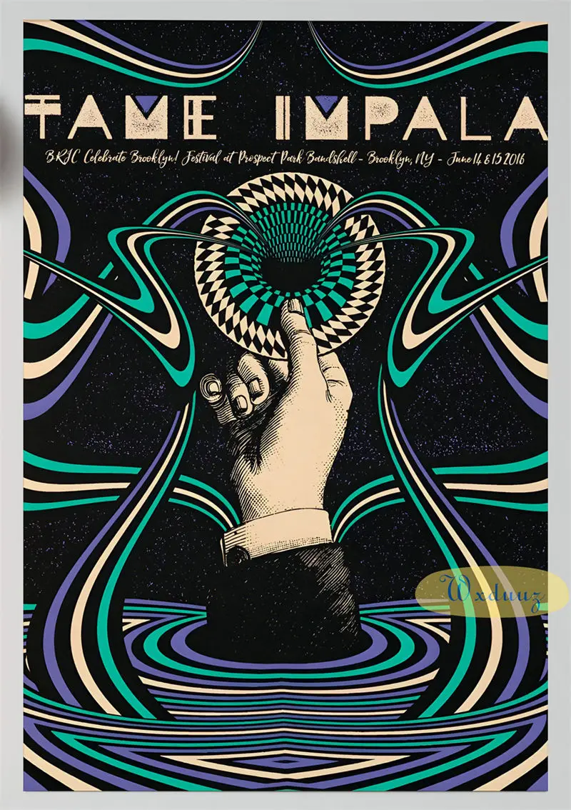 Plakat Tame Impala - muzyczny plakat retro Wzór 2