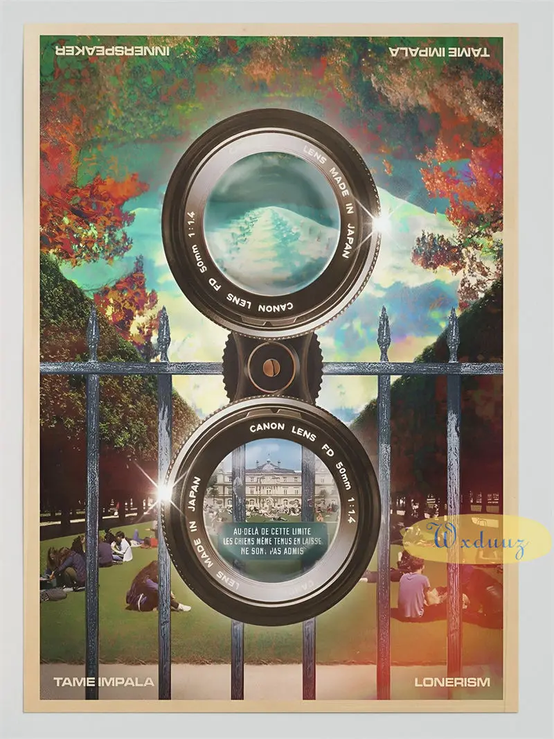 Plakat Tame Impala - muzyczny plakat retro Wzór 3