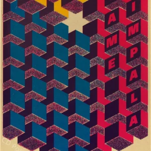 Plakat Tame Impala w stylu psychodelicznym Wzór 1