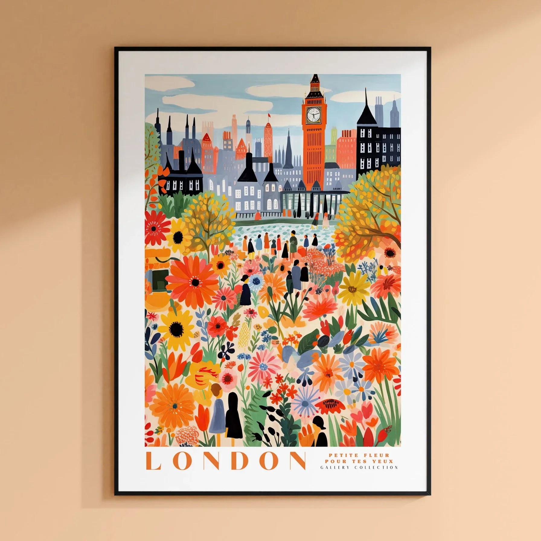 Plakat targ kwiatowy w Amsterdamie Wzór 6
