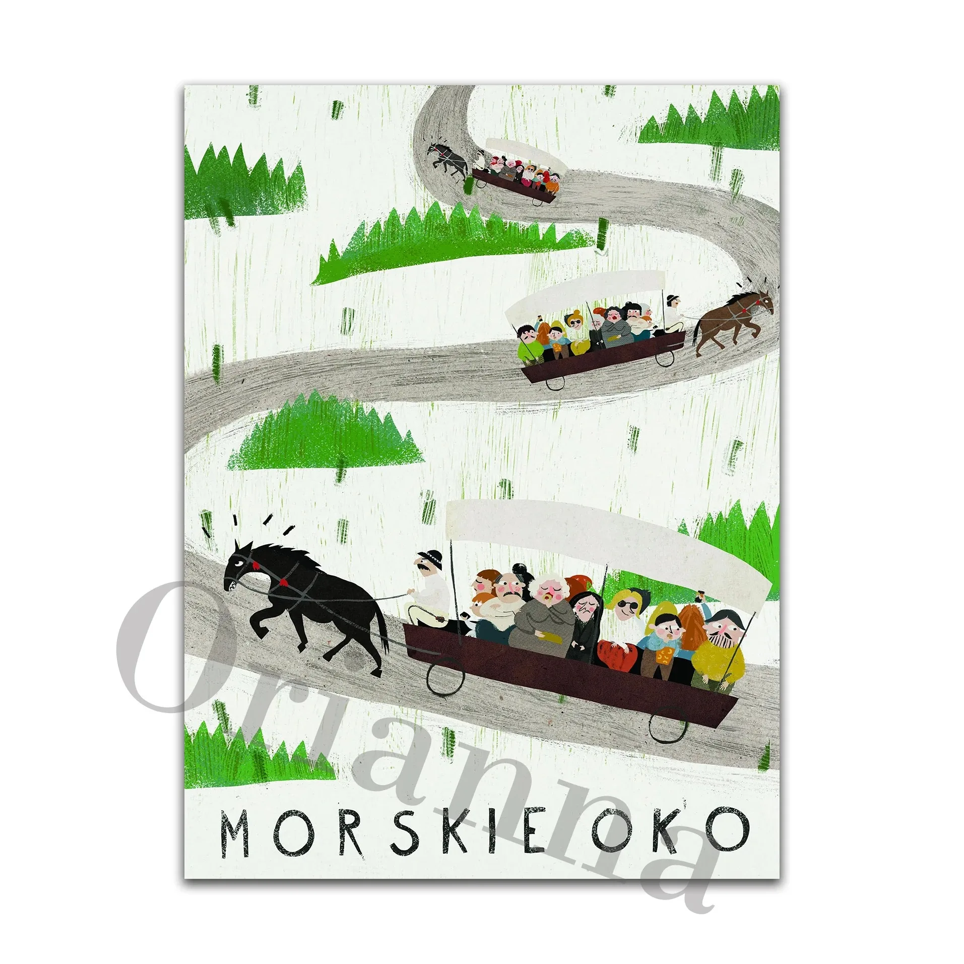 Plakat Tatry Zakopane Morskie Oko Biały