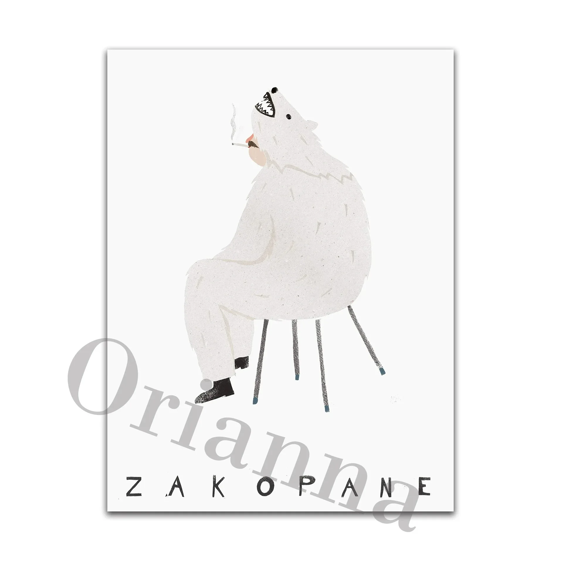 Plakat Tatry Zakopane Morskie Oko Burgundia