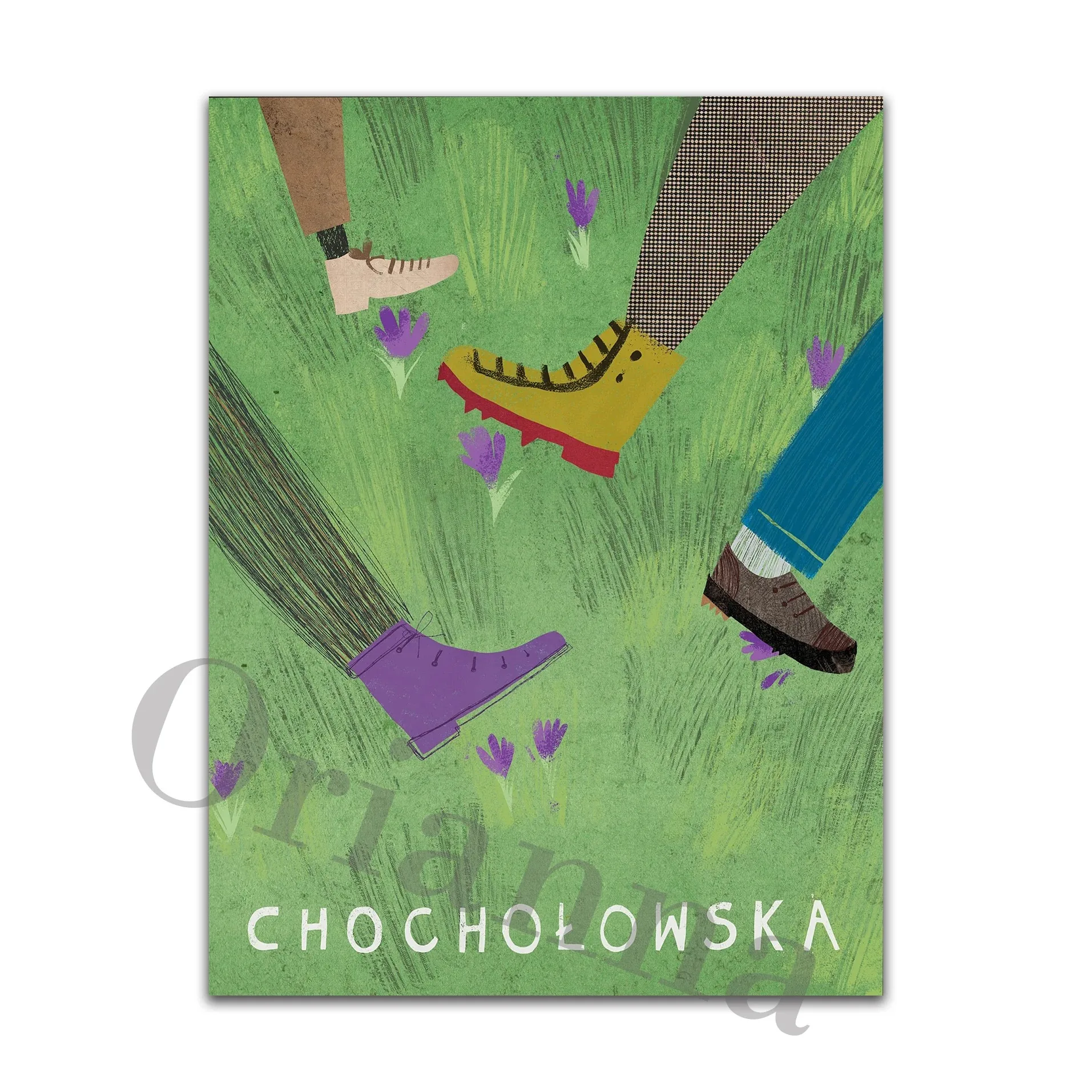 Plakat Tatry Zakopane Morskie Oko żółty