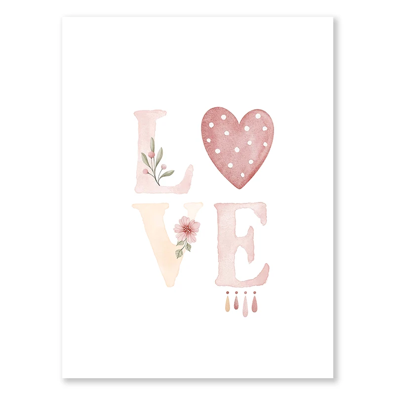 Tęcza, Słońce i serce - plakat boho żółty