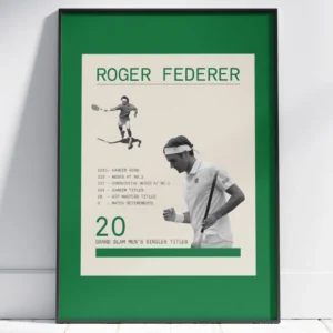 Plakat z tenisistami - minimalistyczna grafika sportowa Ciemny szary