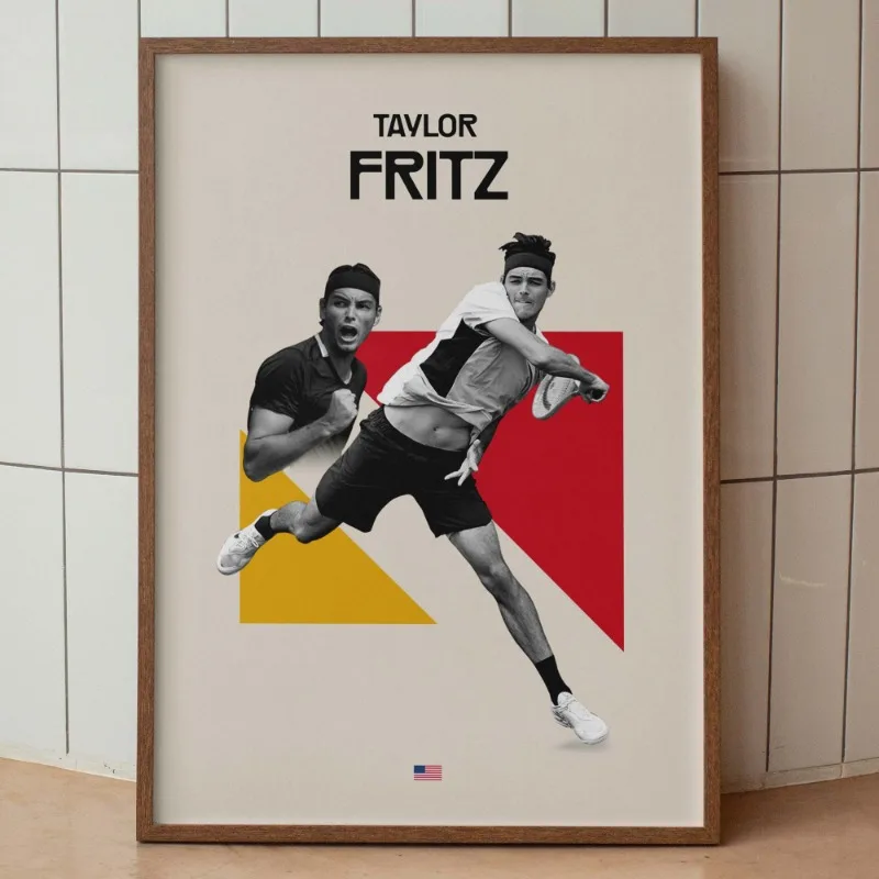 Plakat tenisowy - nowoczesna dekoracja ścienna Fioletowy/фиолетовый
