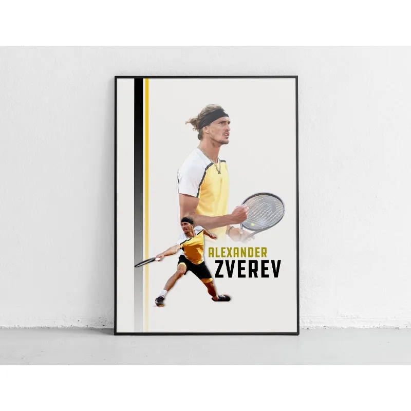 Plakat tenisowy - nowoczesna dekoracja ścienna Fioletowy