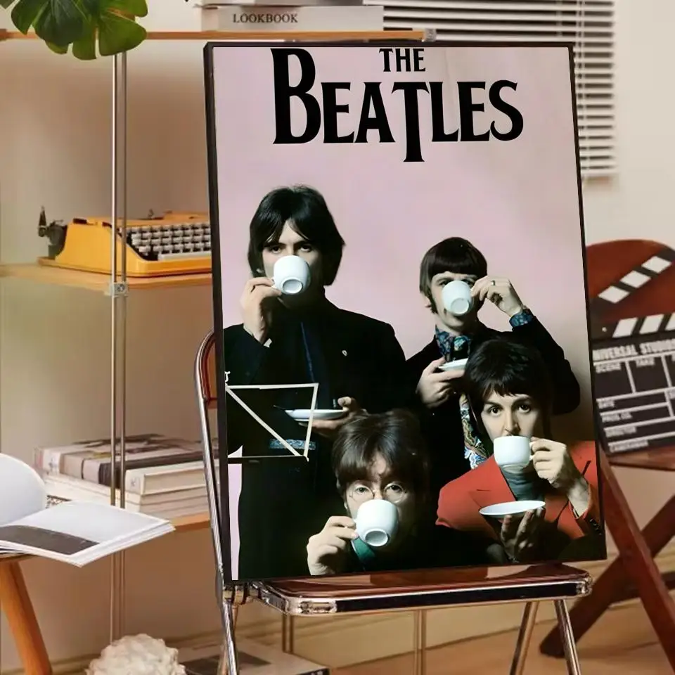 Plakat The Beatles - klasyka Czerwony
