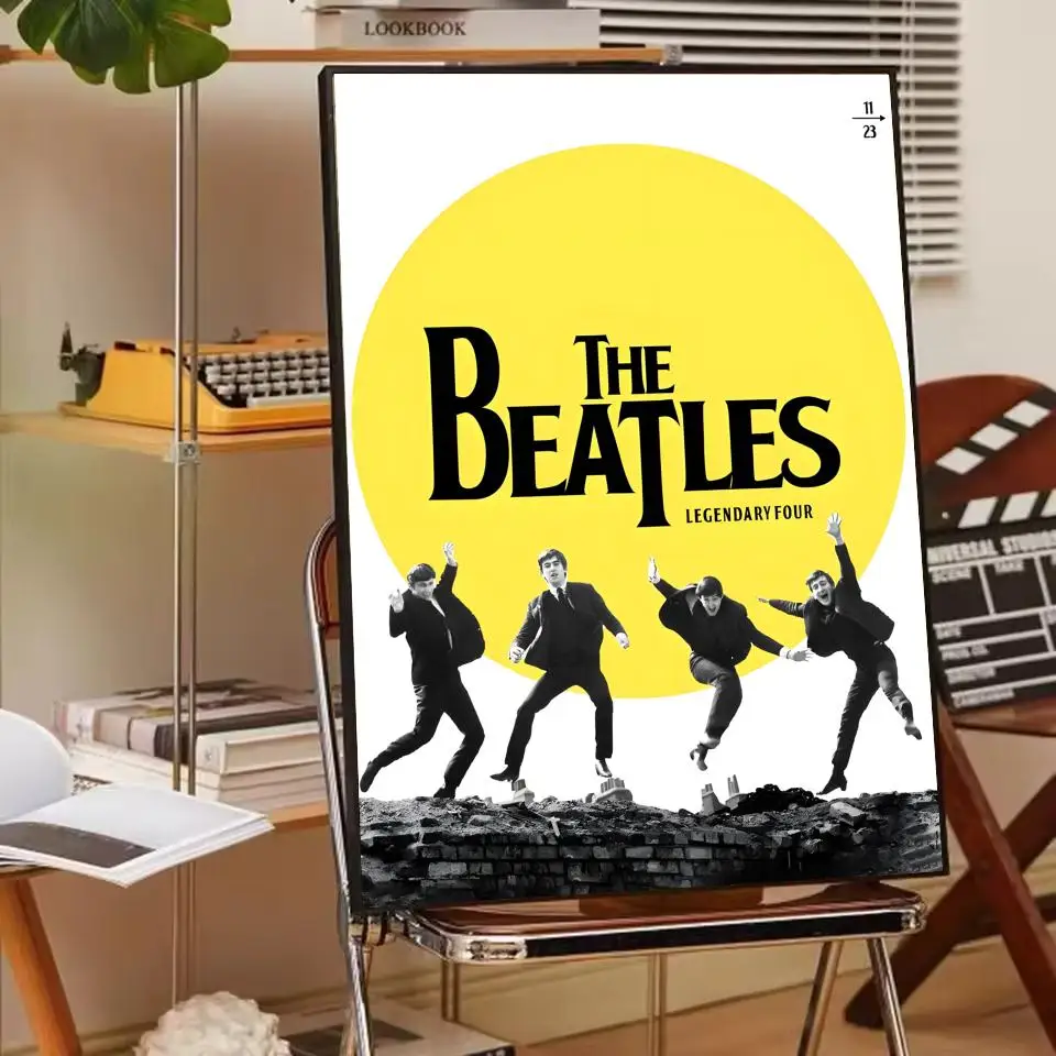 Plakat The Beatles - klasyka Fioletowy