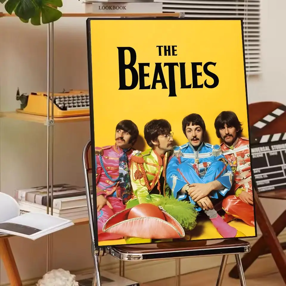 Plakat The Beatles - klasyka Srebrny